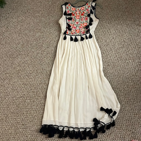 Free People Carolina K tassel Kiara Long Dress - Picture 4 of 10